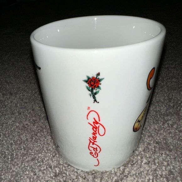 Ed Hardy 2008 Love Kills Slowly Mug roses‎ eagle skull Y2K 2000’s - Picture 2 of 9